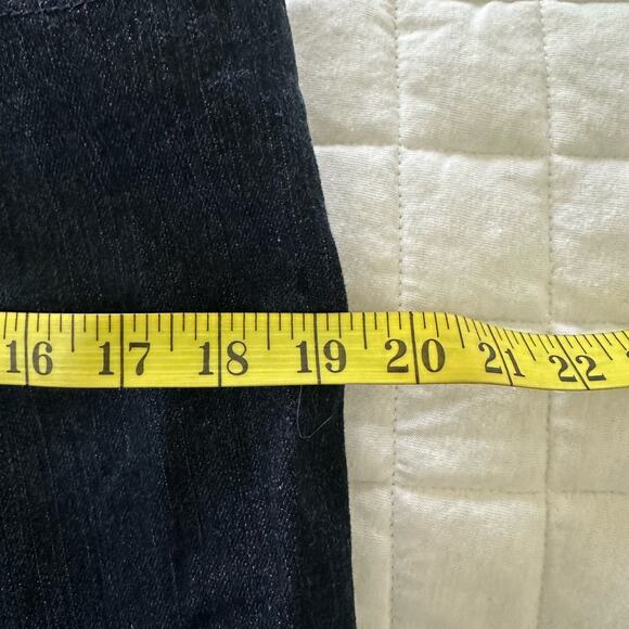 Vintage 90s TALBOTS Jeans Womens Cropped Dark Wash Mid Rise Stretch | 10 - Picture 9 of 13